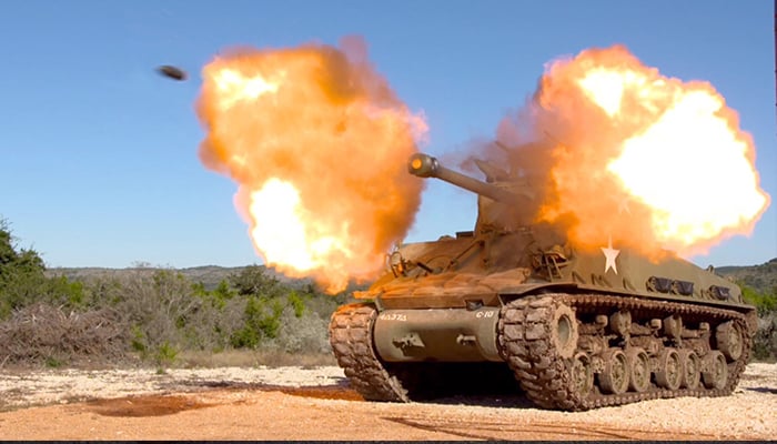 Sherman Gun Fire